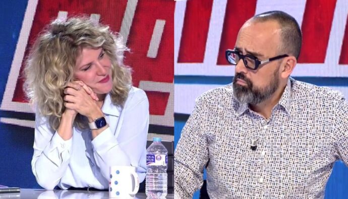 Verónica Fumanal y Risto Mejide en 'Todo es mentira'.