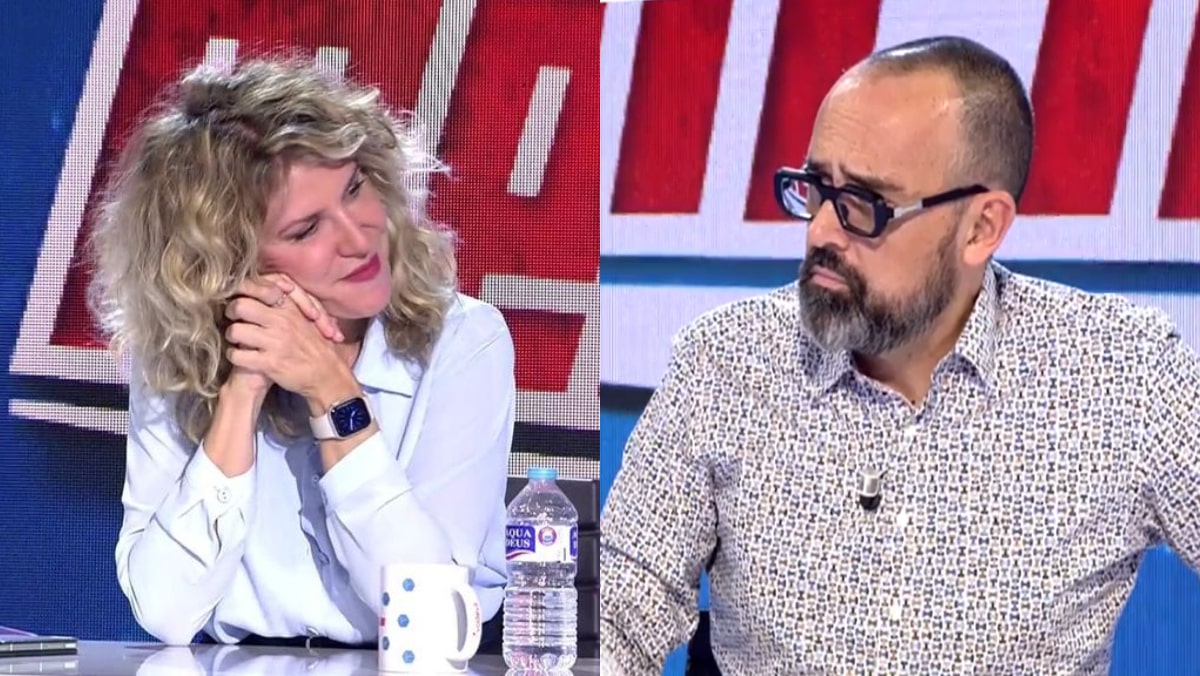 Verónica Fumanal y Risto Mejide en 'Todo es mentira'.