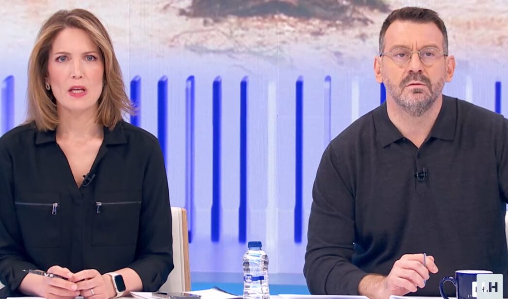 Silvia Intxaurrondo y Marc Sala en 'La Hora de La 1'.