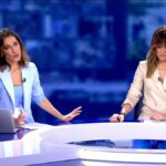 Isabel Jiménez y Ángeles Blanco en 'Informativos Telecinco'