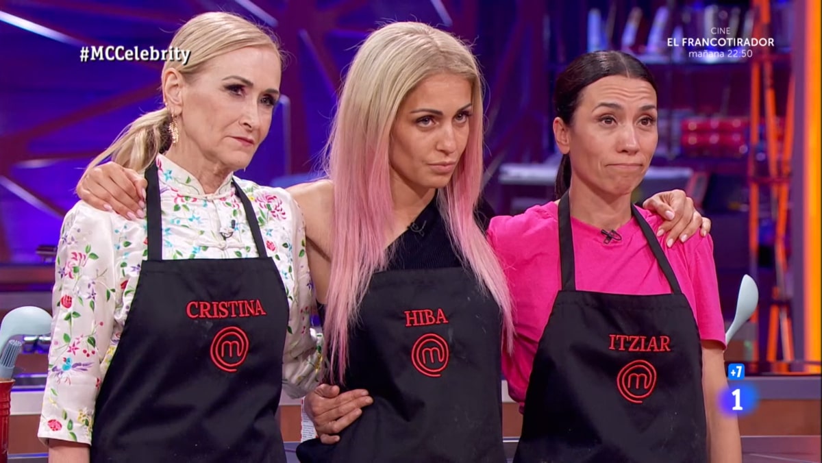 Cristina Cifuentes, Hiba Abouk e Itziar Miranda en 'MasterChef Celebrity 9'.