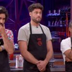 Raúl Gómez, José Lamuño y Pitingo en 'MasterChef Celebrity'.