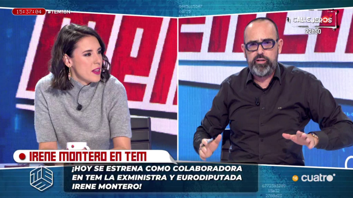 Risto Mejide se planta en un choque con Irene Montero en su debut en 'Todo es mentira'