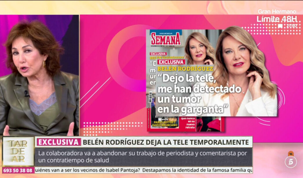 Ana Rosa Quintana manda un mensaje a Belén Rodríguez