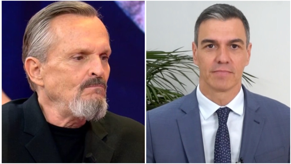 Miguel Bosé y Pedro Sánchez