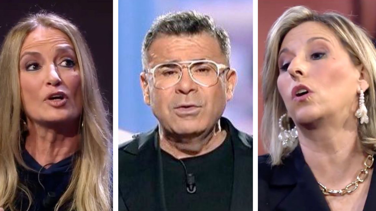 María José Galera, Jorge Javier y Laura en el plató de 'Gran Hermano'