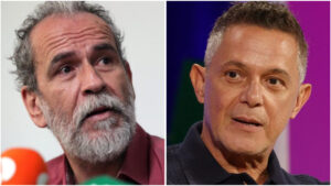 Willy Toledo y Alejandro Sanz