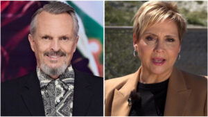 Miguel Bosé y Gloria Serra