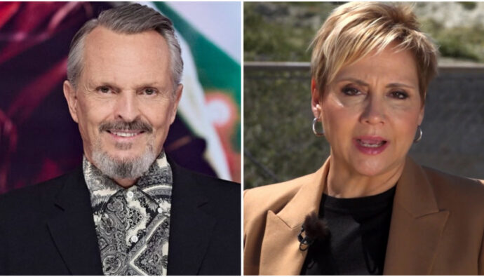 Miguel Bosé y Gloria Serra