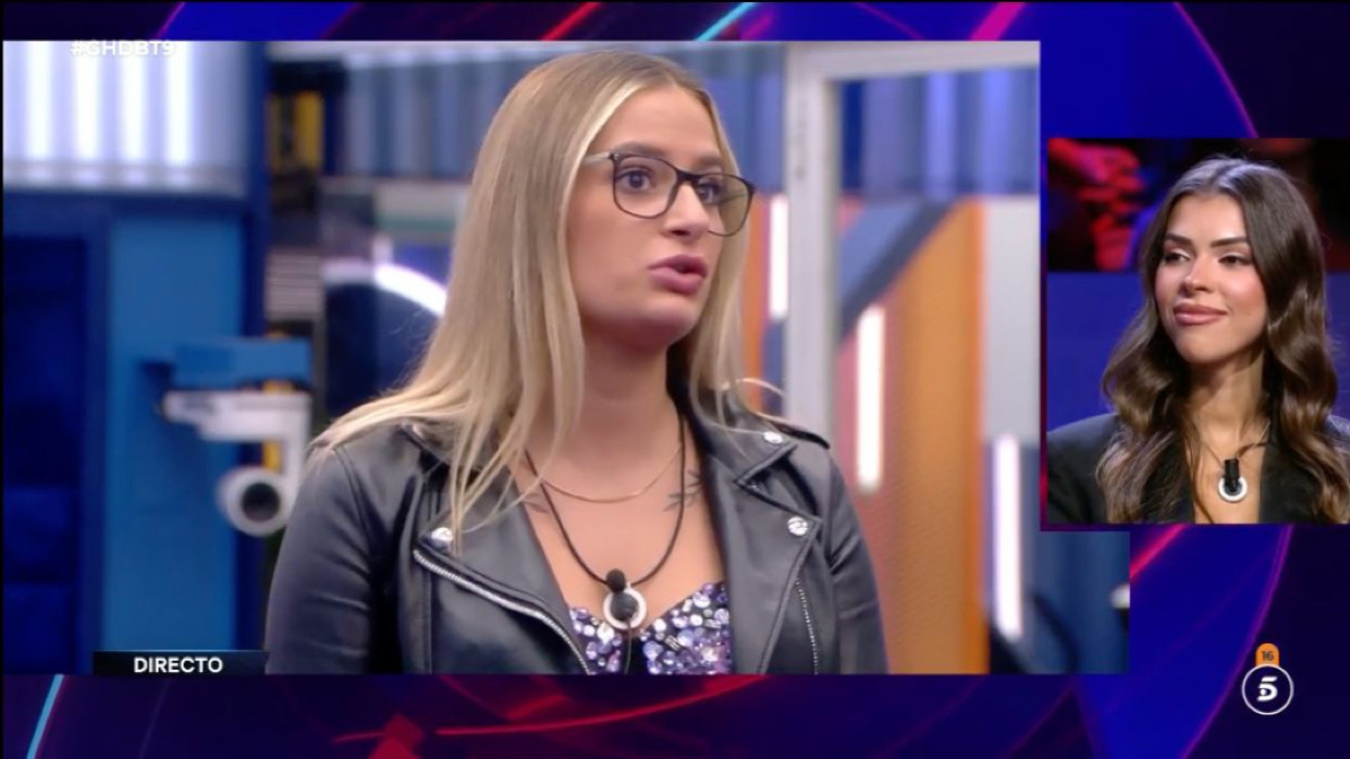 Laura y Lucía durante una de las conexiones en 'Gran Hermano'