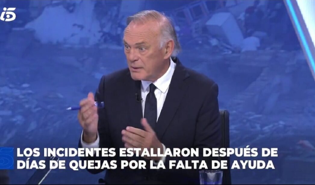 Pedro Piqueras en 'Informativos Telecinco'.