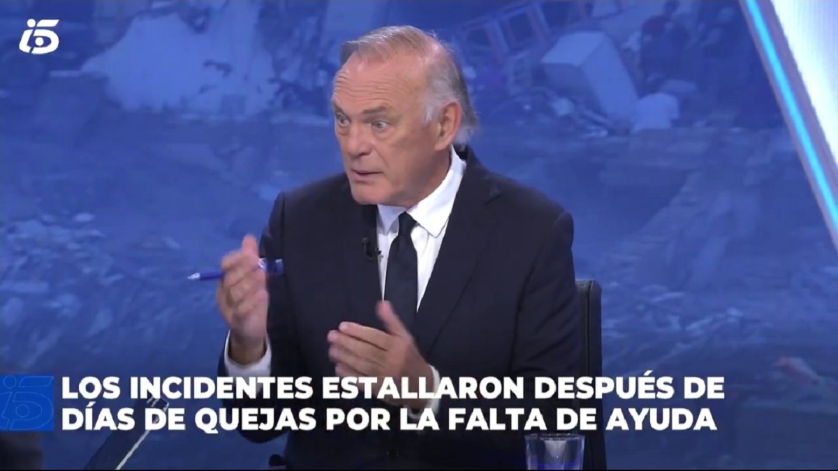 Pedro Piqueras en 'Informativos Telecinco'.