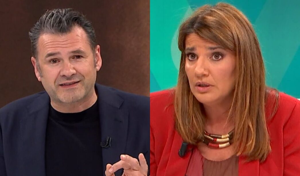 Iñaki López y María Claver en 'Más vale tarde'.