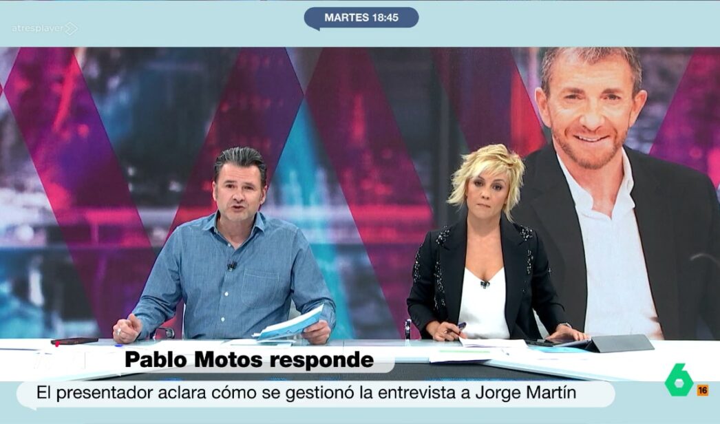 Iñaki López y Cristina Pardo en 'Más vale tarde'.