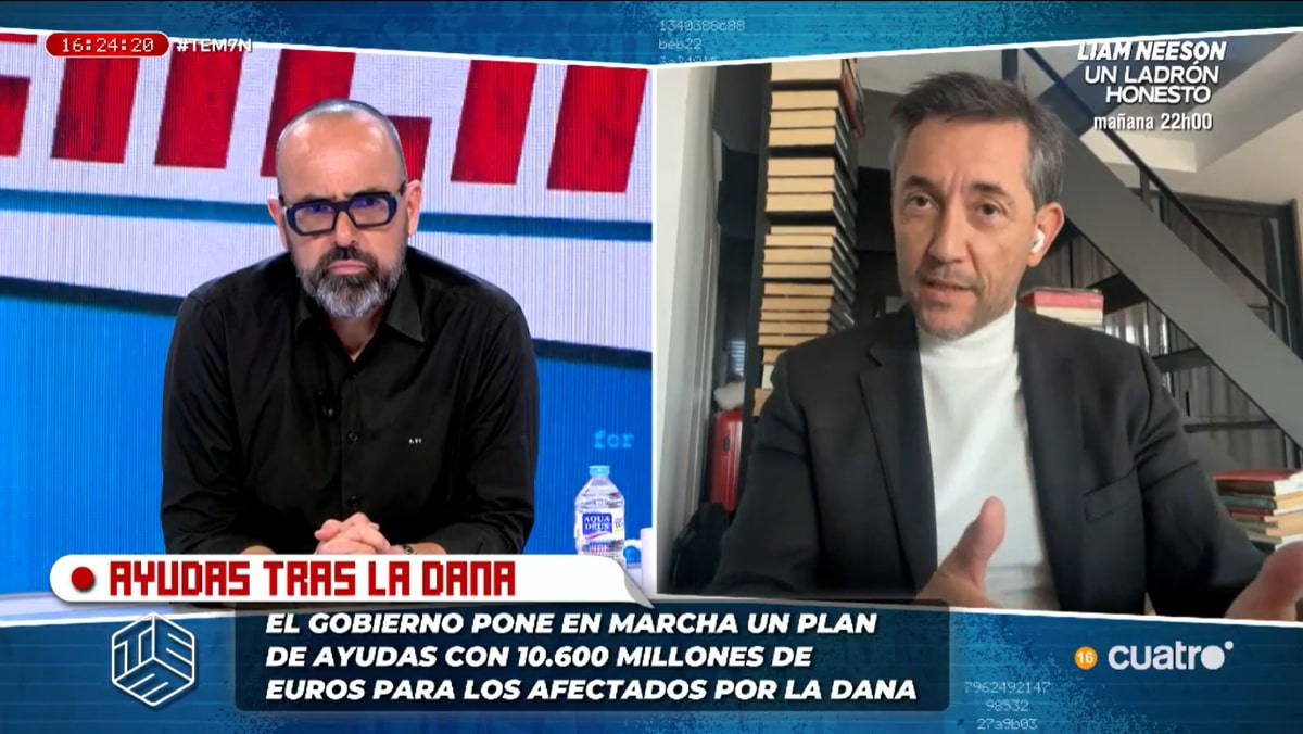 Javier Ruiz con Risto Mejide en 'Todo es mentira'.