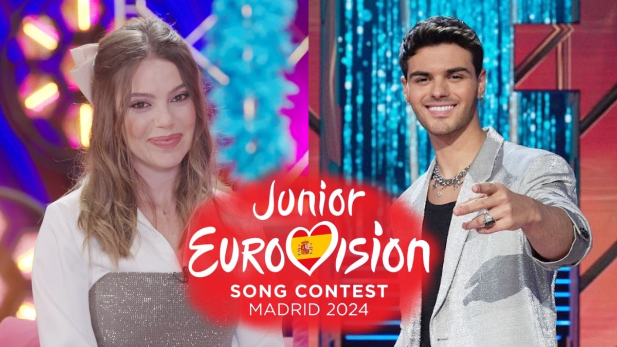 María Isabel y Abraham Mateo, invitados de Eurovisión Junior 2024.