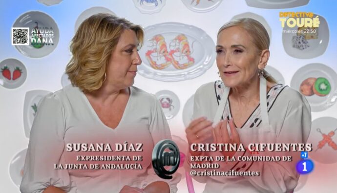 Susana Díaz y Cristina Cifuentes en 'MasterChef Celebrity'.