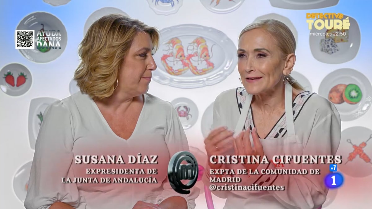 Susana Díaz y Cristina Cifuentes en 'MasterChef Celebrity'.