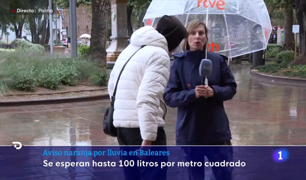 Natalia Blanes, increpada en el 'Telediario 1' de TVE