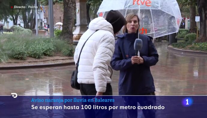 Natalia Blanes, increpada en el 'Telediario 1' de TVE