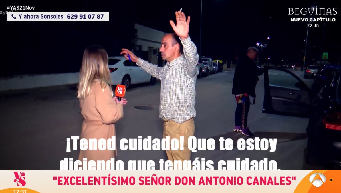 La amenaza de Antonio Canales a 'Y ahora Sonsoles'.