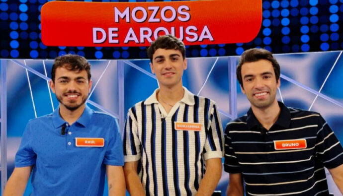 Raúl Santamaría, Borjamina y Bruno Vila (Mozos de Arousa)