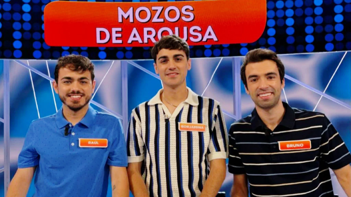 Raúl Santamaría, Borjamina y Bruno Vila (Mozos de Arousa)