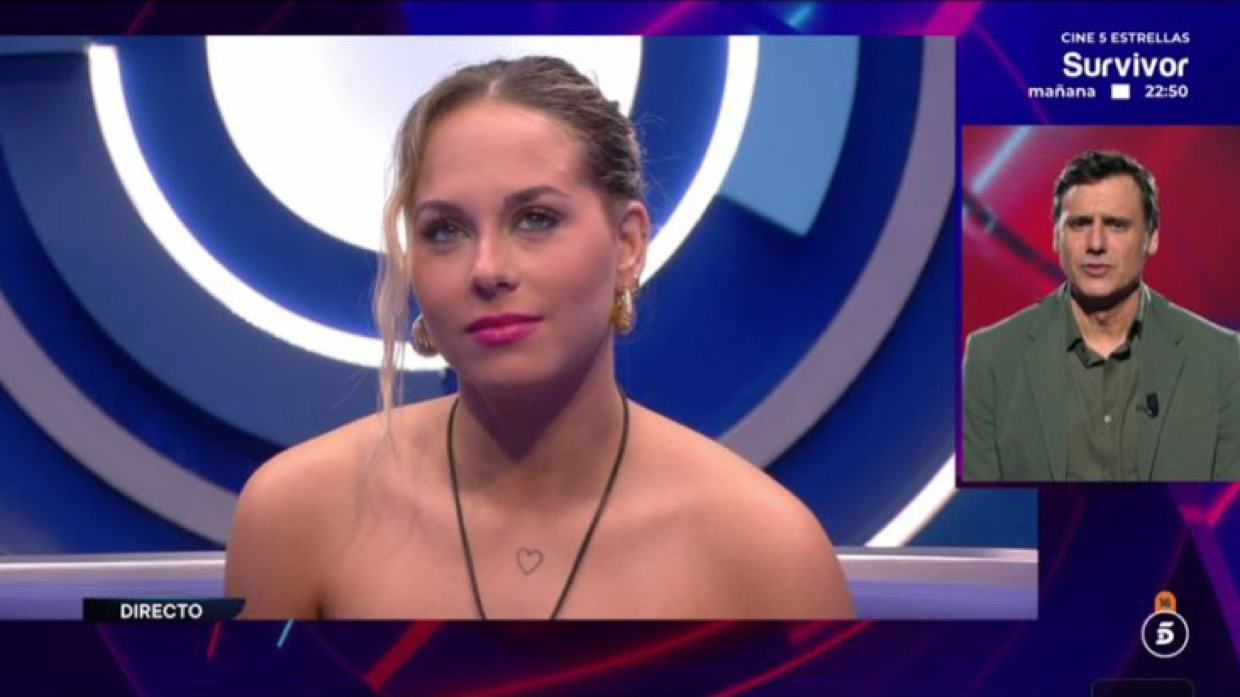 Violeta junto a Ion Aramendi en 'Gran Hermano'