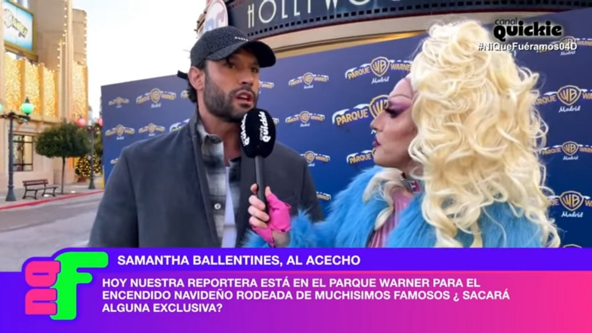 Samantha Ballanties con Jorge Pérez.