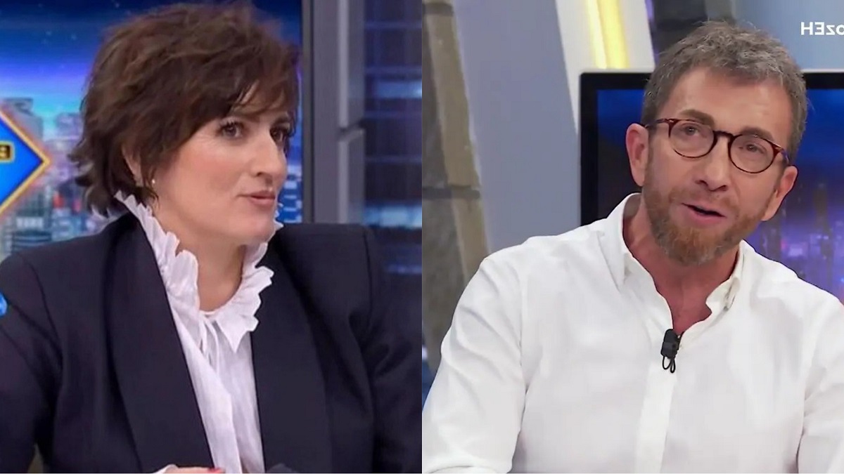 Silvia Abril con Pablo Motos en 'El Hormigeuero'.