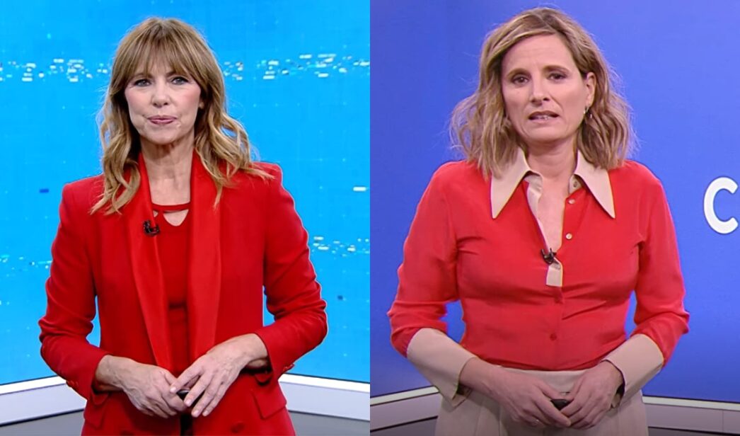 Alejandra Herranz y Ana Roldán en el 'Telediario'.