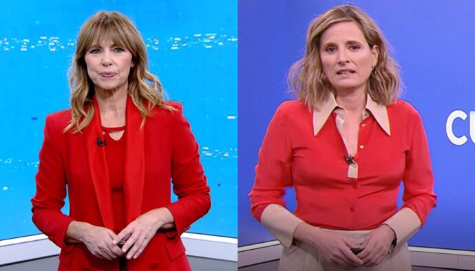 Alejandra Herranz y Ana Roldán en el 'Telediario'.