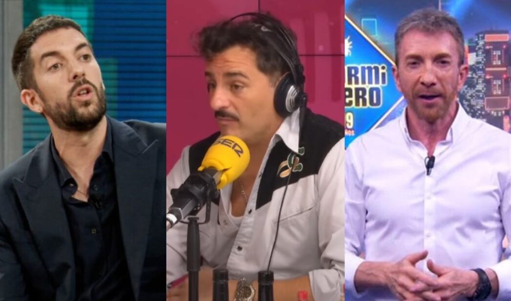 David Broncano, Asier Etxeandía y Pablo Motos.