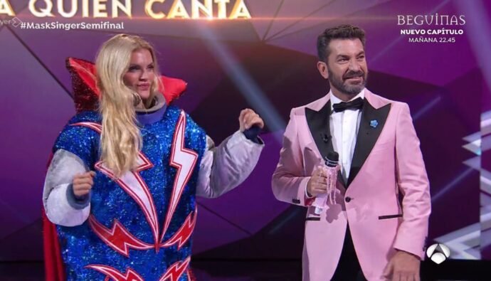 'Mask singer' desenmascara a la modelo Esther Cañadas en su semifinal y Ana Milán lo adivinó