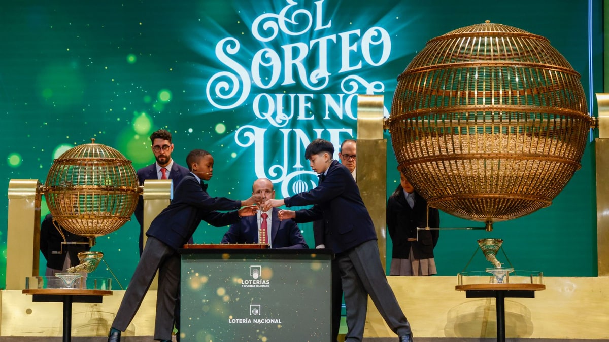 Imagen del sorteo de Lotería de Navidad de 2023.