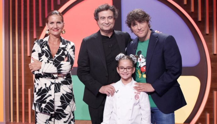 Samantha, Pepe, Jordi y Loreto en 'MasterChef Junior'