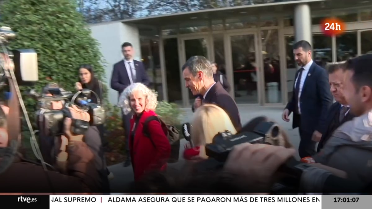 Pedro Sánchez y Marta Riesco.