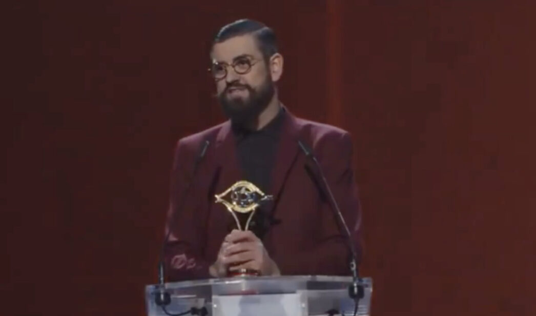 Manu Sánchez en los Premios Iris