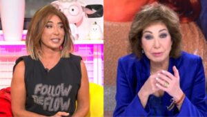 María Patiño reacciona a las palabras de Ana Rosa sobre 'Sálvame'.