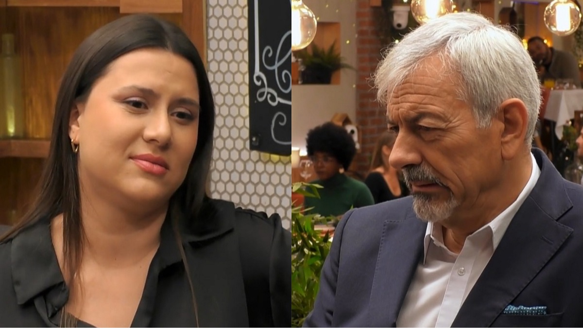 El rifirrafe de Carlos Sobera con una soltera en 'First Dates'.