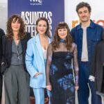 Protagonistas de 'Asuntos internos' en la presentación.