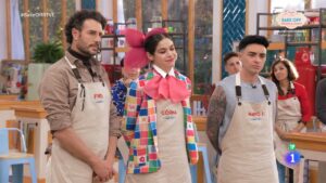 Finito, Cósima y Mario Jefferson en 'Bake off: famosos al horno'.