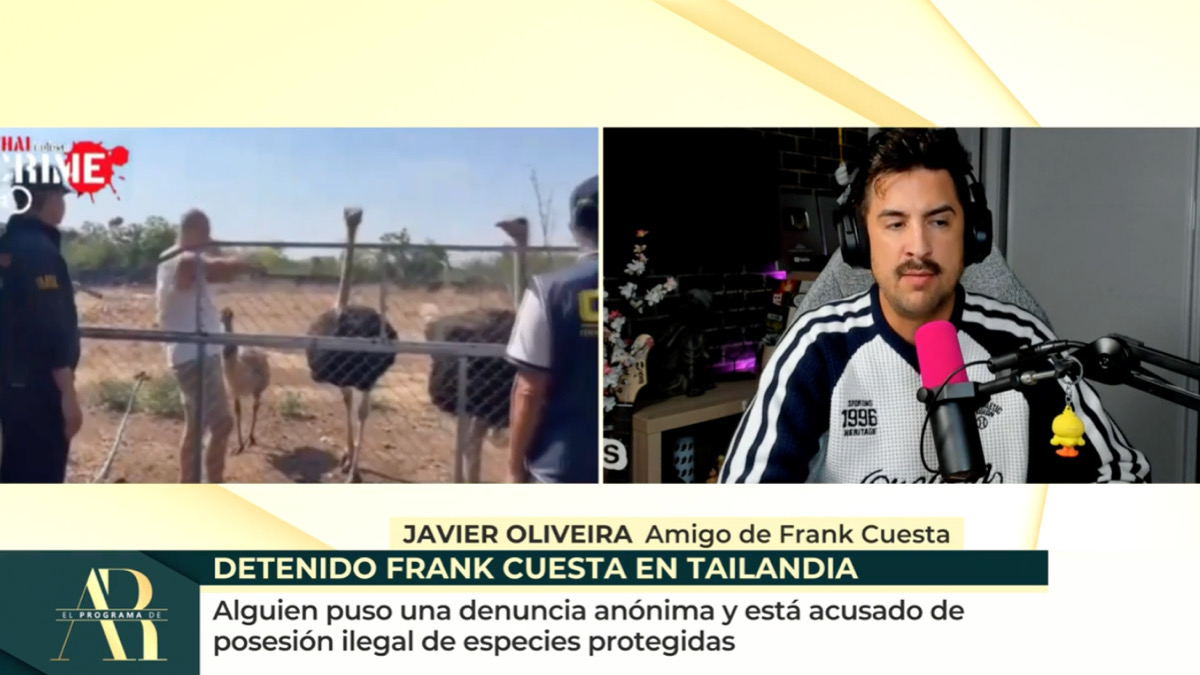 Jesús Oliveira, amigo de Frank Cuesta en 'El programa de AR'