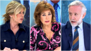 Esther Palomera, Ana Rosa y Eduardo Inda