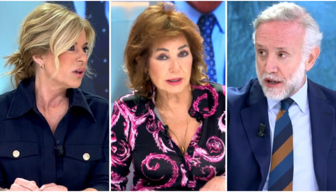 Esther Palomera, Ana Rosa y Eduardo Inda