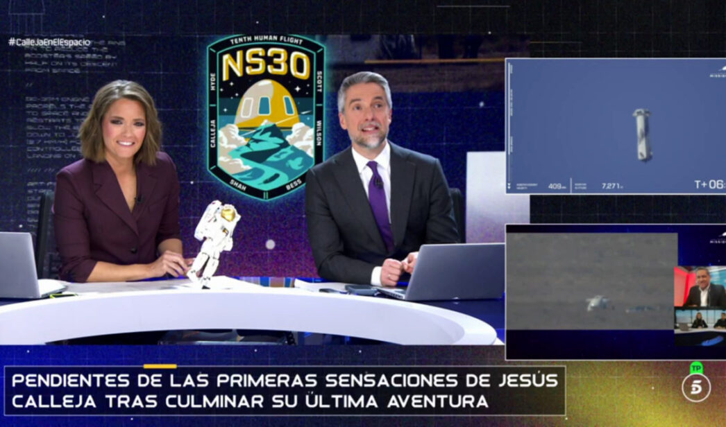 El especial de 'Informativos Telecinco' con el viaje de Jesús Calleja al espacio