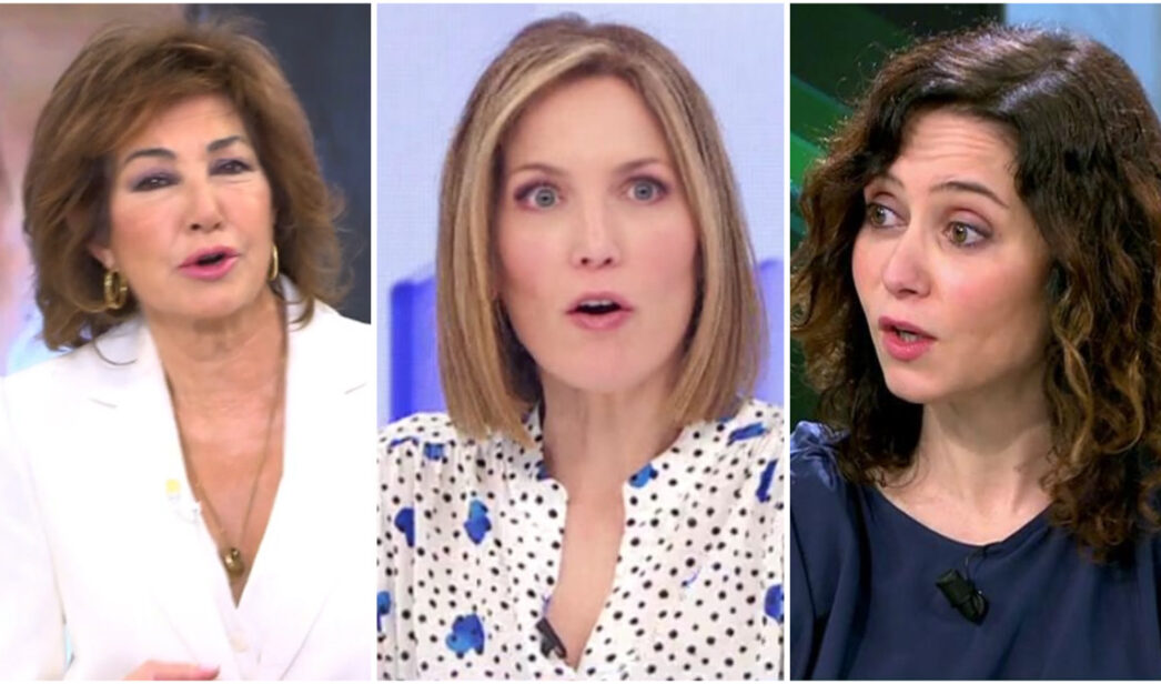 Ana Rosa Quintana, Silvia Intxaurrondo e Isabel Díaz Ayuso