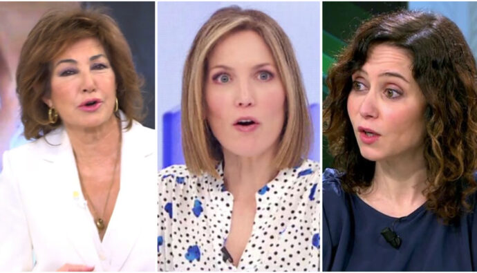 Ana Rosa Quintana, Silvia Intxaurrondo e Isabel Díaz Ayuso