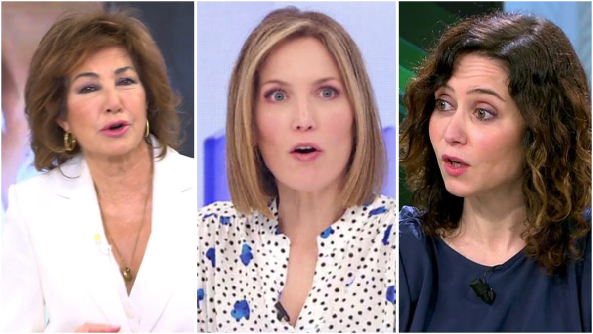 Ana Rosa Quintana, Silvia Intxaurrondo e Isabel Díaz Ayuso