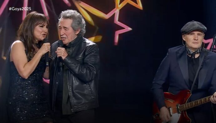 Amaral y Miguel Ríos en los Goya 2025.